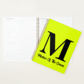 花婿の蛍光の黄色い母結婚 プランナー手帳 (ディスプレー)