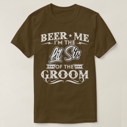 花婿の飲み屋の妹のビール Tシャツ (デザイン正面)