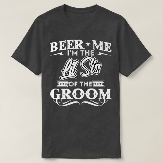 花婿の飲み屋の妹のビール Tシャツ (デザイン正面)
