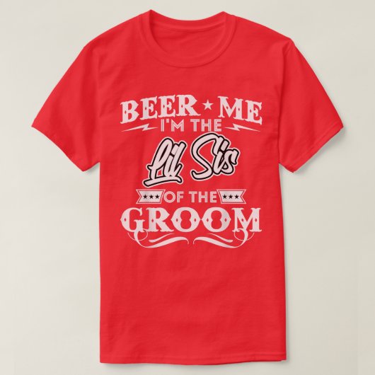 花婿の飲み屋の妹のビール Tシャツ (デザイン正面)