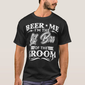 花婿の飲み屋の弟をビールで飲む Tシャツ