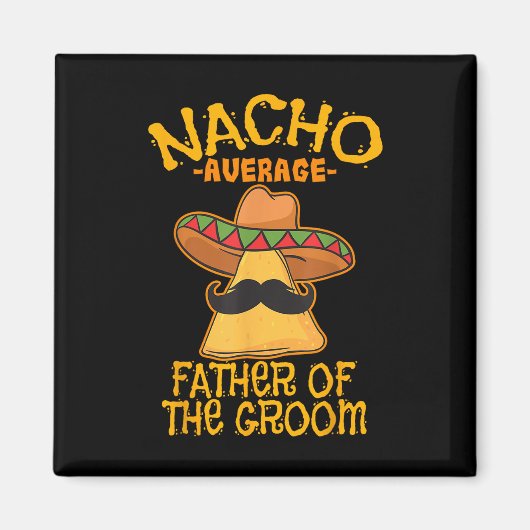 花婿のCinco DeのNacho平結婚均の父親 マグネット (正面)