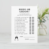 花婿は彼女はブライダルシャワーゲームを言った 招待状 (スタンド正面)