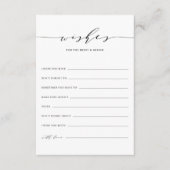 花婿を願うミニマルな台本 アドバイスカード (正面)