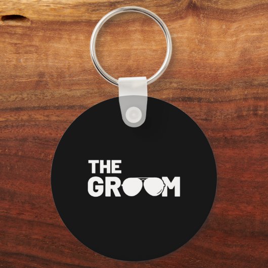 花婿スクワット独身者用品パーティーウェディング1 キーホルダー (正面)