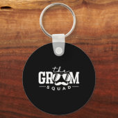 花婿チーム サングラス ウェディング バチェラーパーティー グ キーホルダー (正面)