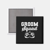 花婿チーム バチェラーパーティー groom squad マグネット (正面/裏面)