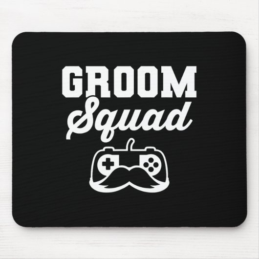 花婿チーム  bachelor party groom  ゲーマー マウスパッド (正面)