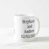 花婿パーソナライズされたの母ヒョウ柄 コーヒーマグカップ (正面右)