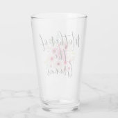 花婿フローラの水色ブライダルパーティ タンブラーグラス (裏面)