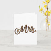 花婿ミセス・ヒョウ結婚・プリントのCou カード (黄色い花)