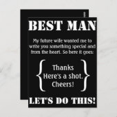 花婿介添人ありがとう ポストカード (正面/裏面)