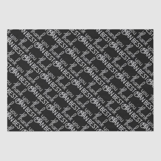 花婿介添人ありがとう 薄葉紙 (正面)