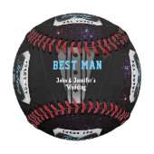 花婿介添人ありがとう 野球ボール (裏面)