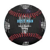 花婿介添人ありがとう 野球ボール (正面)