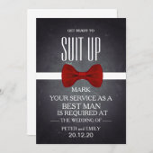 花婿介添人としてあなたのサービス 招待状 (正面/裏面)