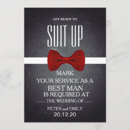 花婿介添人としてあなたのサービス 招待状