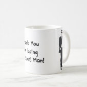 花婿介添人のギフトのマグ コーヒーマグカップ (正面右)