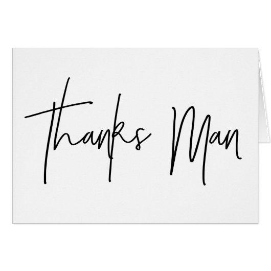 花婿介添人のサンキューカードの感謝の人カード (正面横)