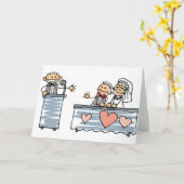 花婿介添人のスピーチの花婿介添人のトーストの結婚披露宴 カード (黄色い花)