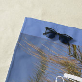 花婿介添人のヤシの木のビーチタオル ビーチタオル (インサイチュ)