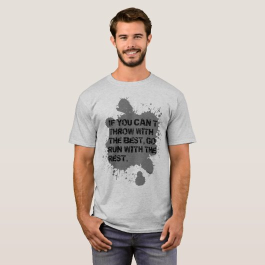 花婿介添人のワイシャツによって投げて下さい Tシャツ (正面フル)