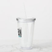 「花婿介添人はっきりした」の結婚パーソナライズされたパーティー アクリルタンブラー (左)