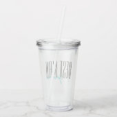 「花婿介添人はっきりした」の結婚パーソナライズされたパーティー アクリルタンブラー (裏面)