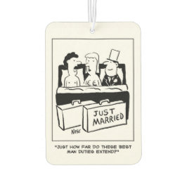 花婿介添人はBed with Bride & Groom カーエアーフレッシュナー