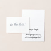 花婿介添人へ |ありがとうございます 箔カード (ディスプレー)