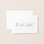 花婿介添人へ |ありがとうございます 箔カード (封筒付き正面)