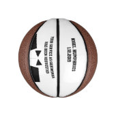 花婿介添人またはグルームスマン招待状ミニバスケットボール ミニバスケットボール (縦)