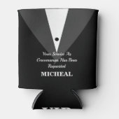 花婿介添人またはグロムスマン招待状クーラーボックス 缶クーラー (正面)