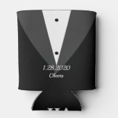 花婿介添人またはグロムスマン招待状クーラーボックス 缶クーラー (裏面)