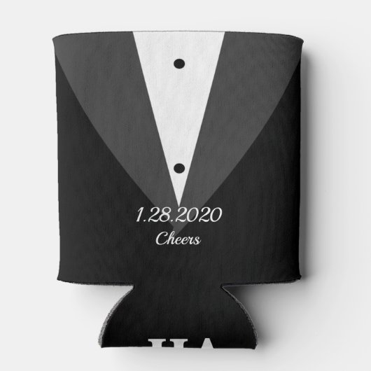 花婿介添人またはグロムスマン招待状クーラーボックス 缶クーラー (裏面)