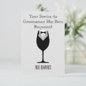 花婿介添人またはグロムスマン招待状 招待状 (スタンド正面)