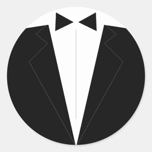 花婿介添人またはGroomsman招待状封筒用シール ラウンドシール (正面)