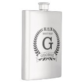 花婿介添人イニシャル フラスク (右)