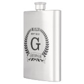 花婿介添人イニシャル フラスク (左)