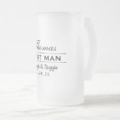 花婿介添人ウェディングパーティー曇りマグカップ(16oz) フロストグラスビールジョッキ (正面右)