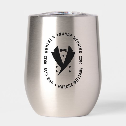 花婿介添人エレガントツキシド結婚ズ (正面)