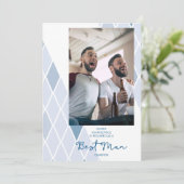 花婿介添人エレガント抽象芸術写真 (スタンド正面)