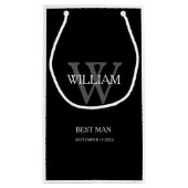 花婿介添人カスタムシモダンッククラシー スモールペーパーバッグ (裏面)