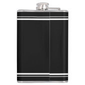 花婿介添人カスタムパーソナライズされた結婚披露宴 フラスク (裏面)