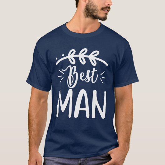 花婿介添人カワイズ結婚の新婚の独身者 Tシャツ (正面)