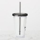 花婿介添人ギフトウェディングパーティカスタムパーソナライズされたー アクリルタンブラー (右)