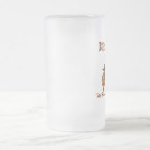 花婿介添人ギフト16 ozフロストビールマグ フロストグラスビールジョッキ (中央)