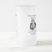 花婿介添人グルームスマン·プロポーズアンクル·サム·アイ·ワン·ユー フロストグラスビールジョッキ (中央)