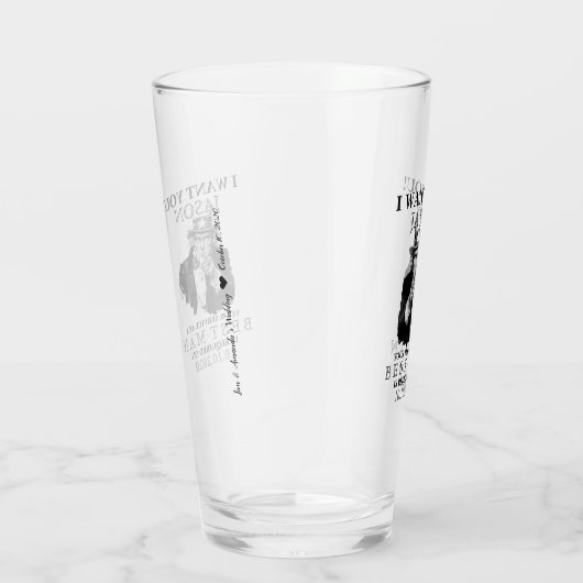 花婿介添人グロムスマン提案叔父サム私はあなたがほしい タンブラーグラス (右)