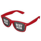 花婿介添人グロムスマン結婚パーティーの好意の贈り物 レトロサングラス (アングル)